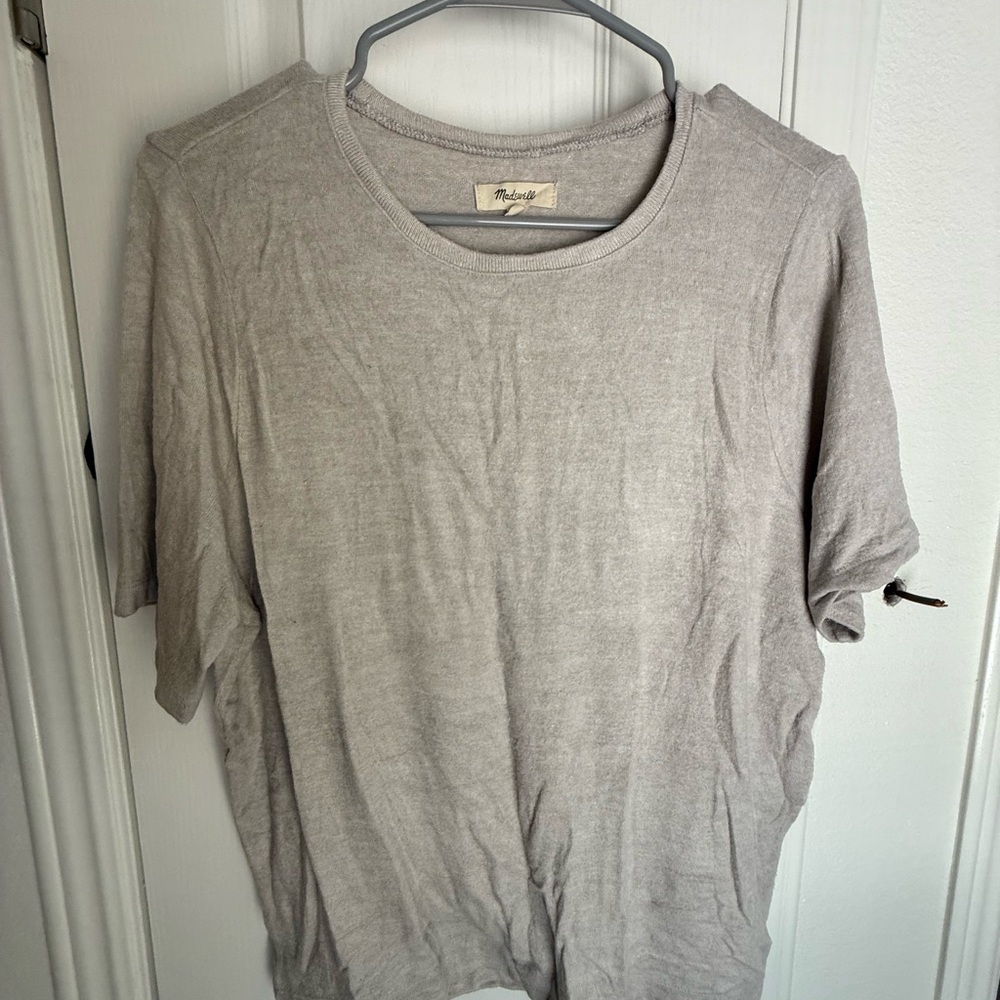 Madewell Light Gray Women's Short Sleeve Tee